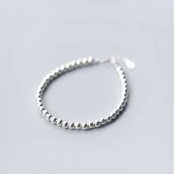 

Simple Silver Bead Bracelet 100% Guaranteed Real 925 Sterling Silver Bracelet