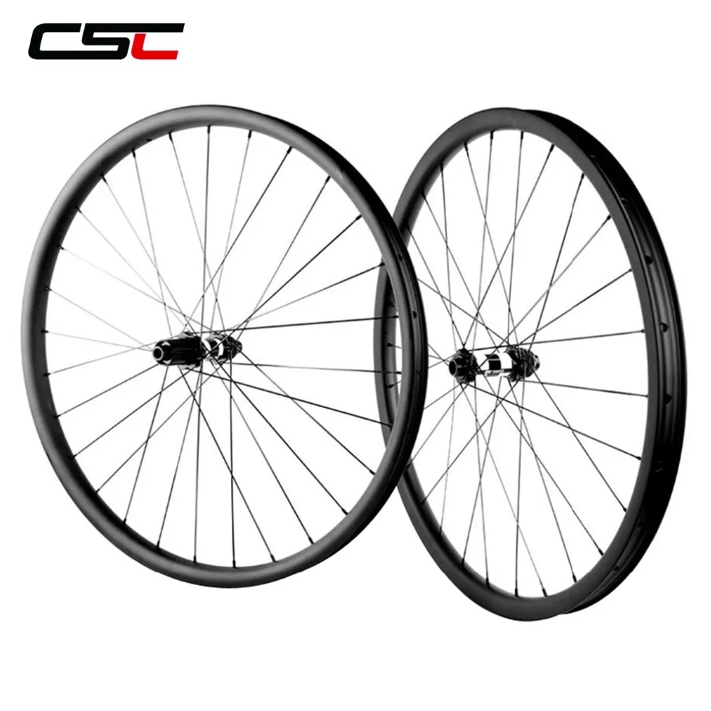 Perfect Superlight 1270g Mountain Bike Carbon Wheels 29er 30*22 Tubeless Asymmetric XC Race Hookless Bicycle Wheels 7