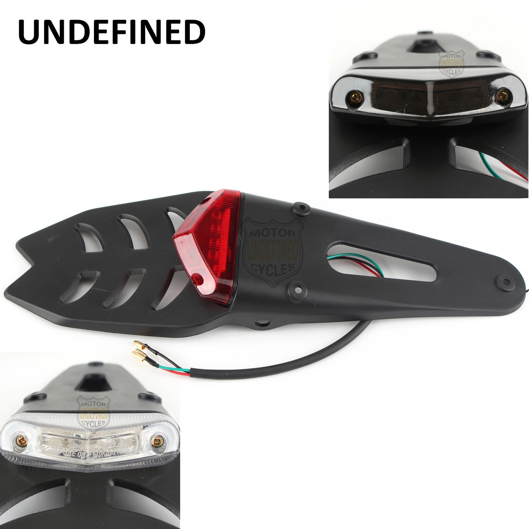 1pcs Universal Motorcycle Enduro Trial Bike Brake Stop Rear Tail Light