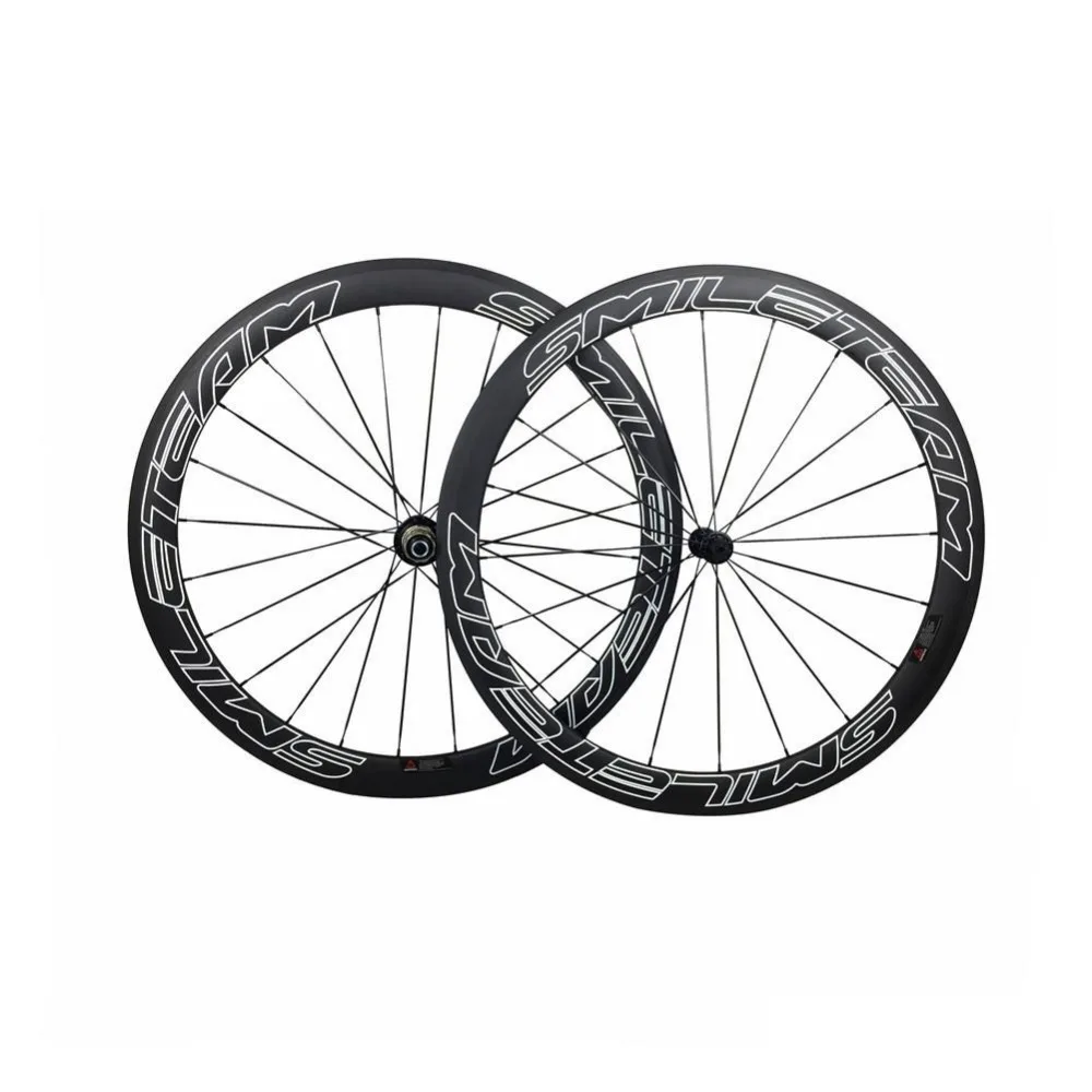 Ultralight Full Carbon Road Bicycle Wheels 700C 50mm Clincher Road Bike Wheelset Racing Bicycle Carbon Wheels R13 Hubs 3k Matte