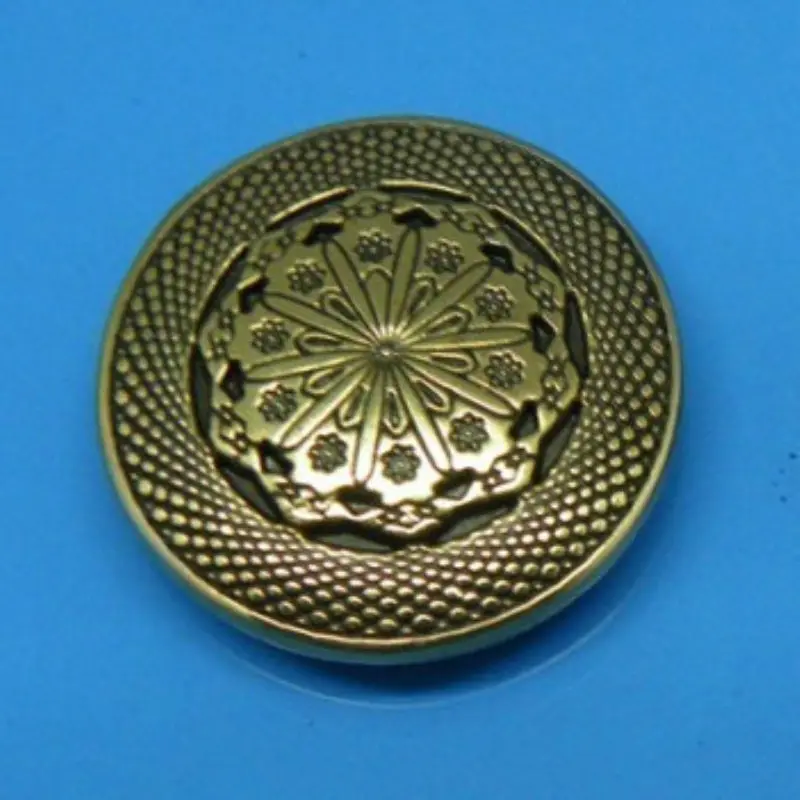 

DIY Leathercraft Hardware 1''(25mm) Antique Brass Classic Decorated Metal Ornament #9011140-B17