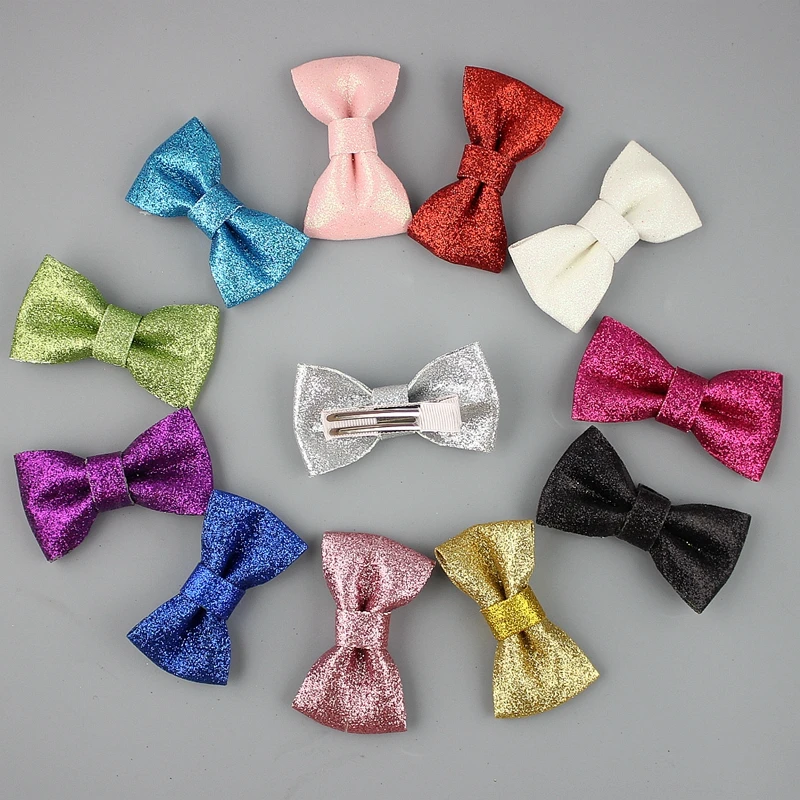 Gold Baby Headband Glitter Bow Headband for Children Adult Glitter