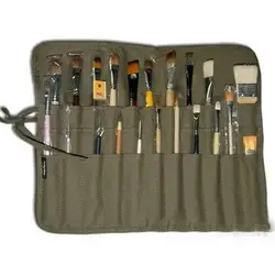 Многофункциональная Холщовая Сумка для обертывания, 22 держателя, сумка сворачивающаяся для карандашей, Толстая ручка для карандашей