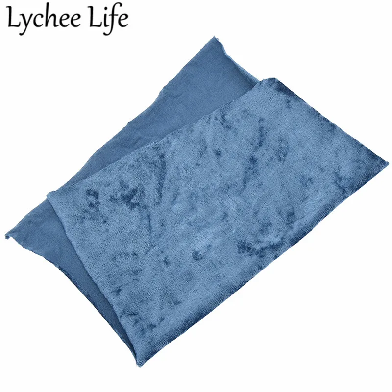 Lychee Life A4 полиэстер спандекс бархатная ткань 29x21 см красочная гибкая ткань DIY Швейные аксессуары ручной работы поставки - Цвет: 4