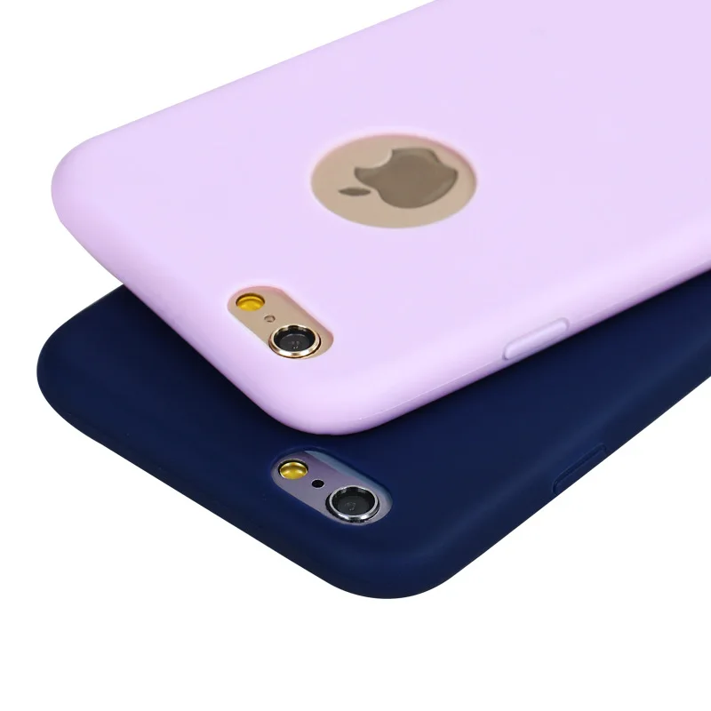 Чехол ZUCZUG для Iphone 5 7 6 6s Plus простой однотонный Ультратонкий Мягкий чехол из ТПУ