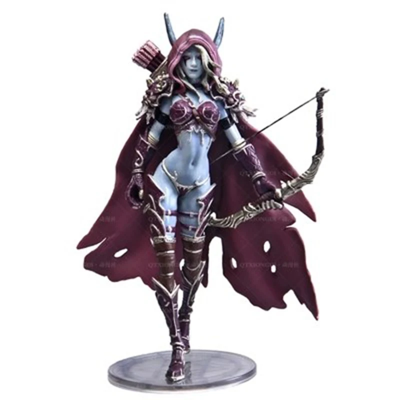 Детские игрушки 14,5 см WOW Sylvanas Windrunner стрельба из лука королева ПВХ фигурка модель с базой коробка коллекция мальчик игрушка Подарки на день рождения