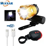 Z30 15000LM T6 LED Light Bike/Bicycle/Light Set USB Rechargeable Headlight/Flashlight Waterproof Zoomable Cycling Lamp for Bike