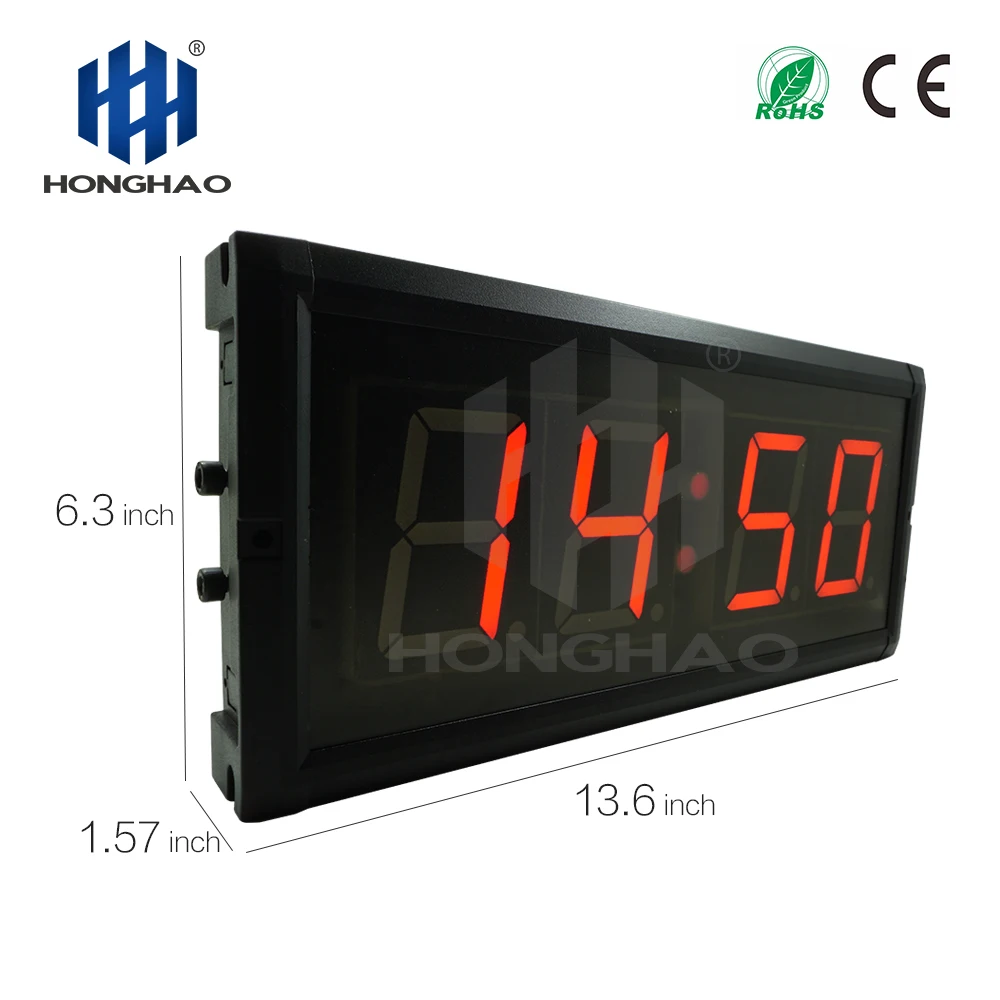 Honghao LED Обратный отсчет электронные часы унисекс умственные современные