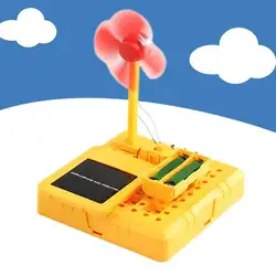 DIY солнечный вентилятор игрушка физика научный эксперимент изобретение детские развивающие игрушки творческие развивающие Discovery игрушки
