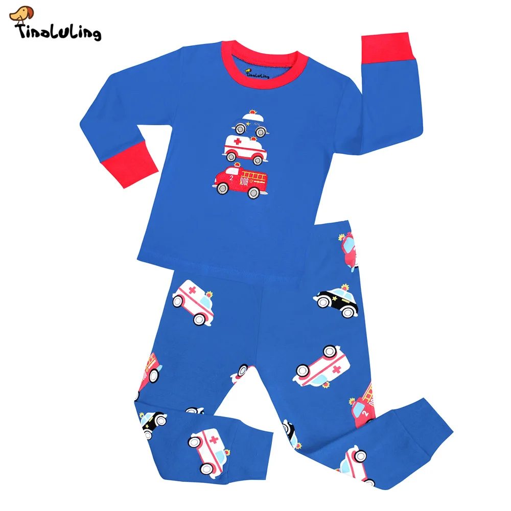 Новые пижамы для мальчиков с рисунком зебры Детские хлопковые Пижамные комплекты из 2 предметов с длинными рукавами детские пижамы Infantil пижамы для девочек детская одежда для сна - Цвет: NO6