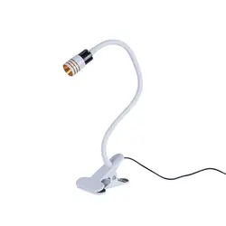3 W светодиодный настольная лампа Гибкая 360 градусов светодиодный настольная лампа с зажимом USB Питание светодиодный свет стол защиты глаз