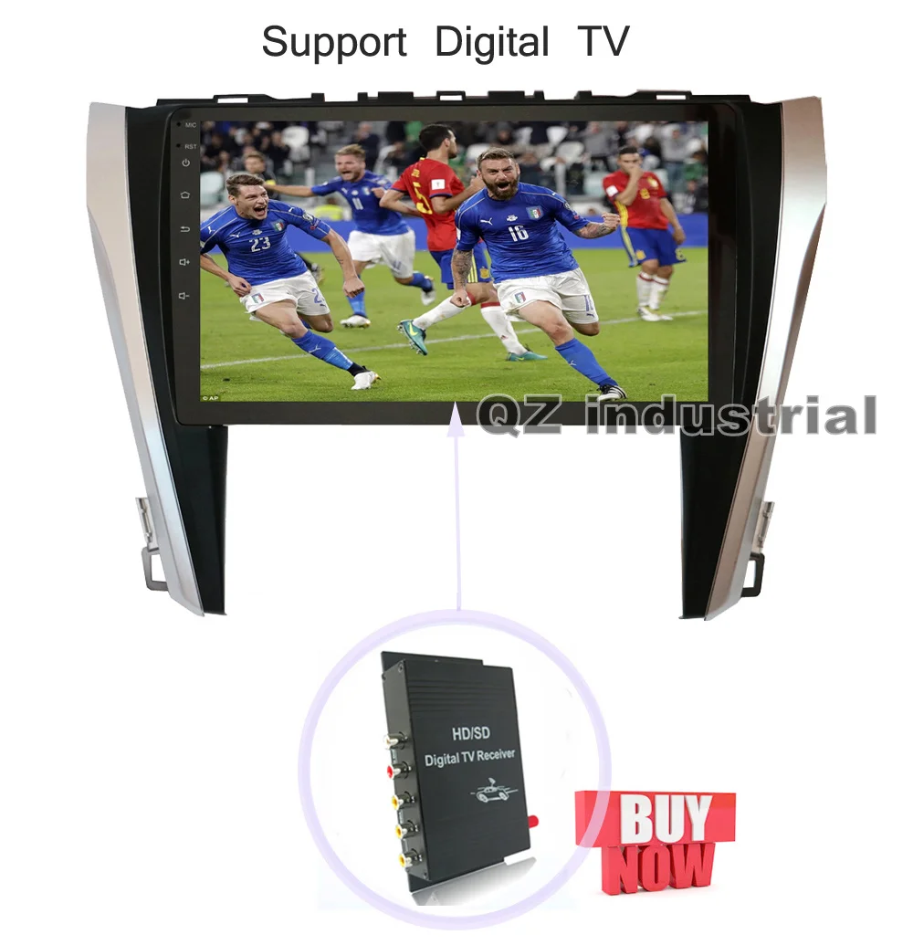 Cheap QZ industrial HD 10.2" Android 8.1 T3 Car DVD for Toyota Camry 55 2015 with Canbus box 3G 4G WIFI GPS BT Navi SWC Radio RDS Map 14