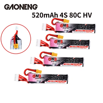 

4PCS Gaoneng GNB 520mAh 4S 15.2V 80C/160C HV Lipo Battery With XT30 Plug for Betafpv Beta85X Whoop Micro FPV Racing Drone