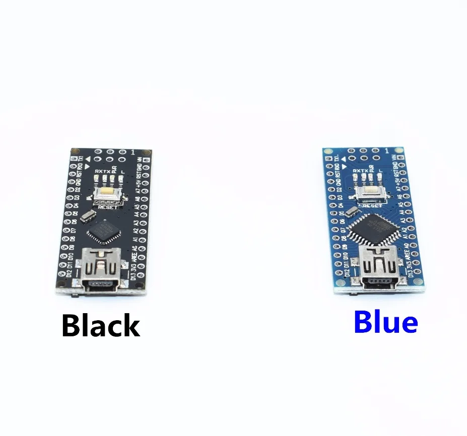 10 шт. Nano V3.0 Nano V3 не припаянный с usb кабелем контроллер совместимый для arduino nano CH340 USB Драйвер Синий/черный/красный