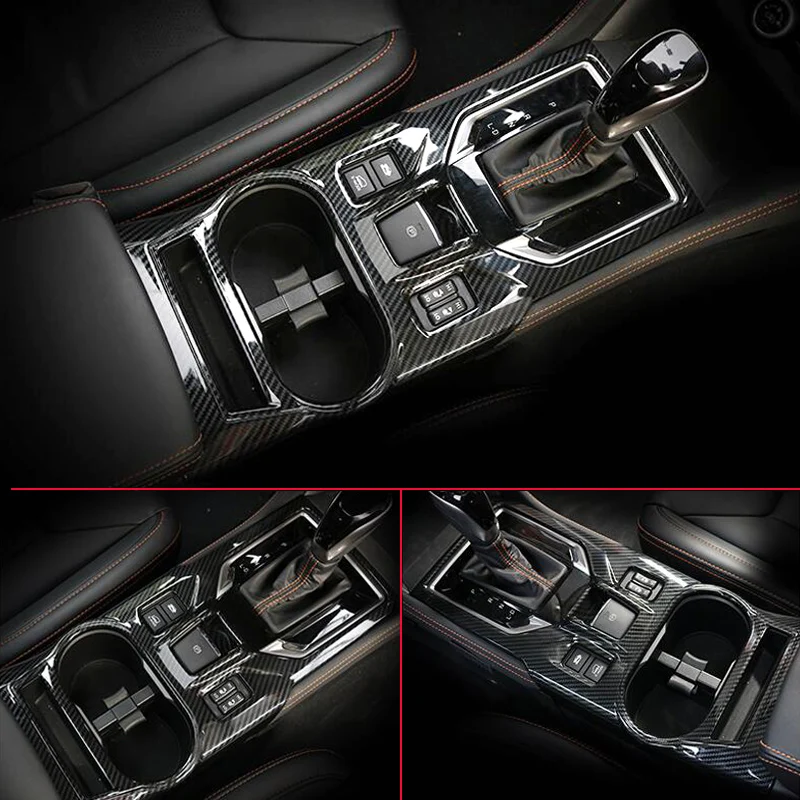 For-2018-Subaru-XV-Crosstrek-w-EPB-Gear-Shift-Box-Panel-Overlay-Carbon-Fiber-Interior-Dashboard (1)