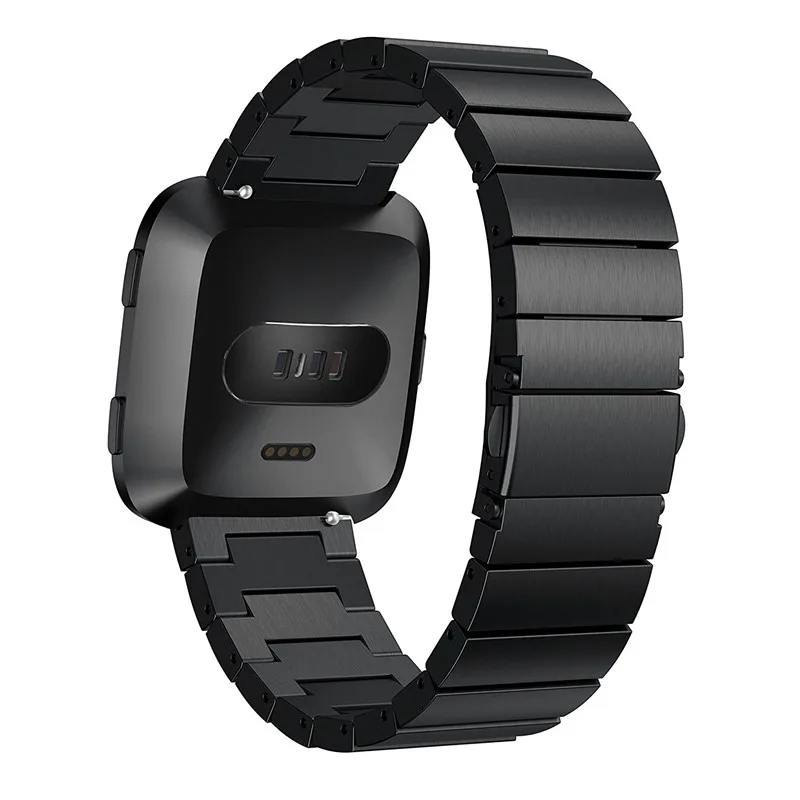 

For Fitbit Versa Watch Band, Stainless Steel Metal Quick Release Link Bracelet Replacement for Fitbit Versa Fitness Smart Watch