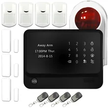 Freeship App Controlado Wifi Sistema de Alarma Inalámbrica GSM Inicio Sistema de Alarma Antirrobo + Teclado Puede Trabajar Con la Cámara IP