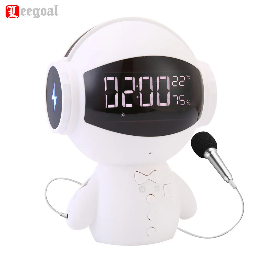 

Leegoal Intelligent Mini Robot Bluetooth BT Speaker Smart-robot Cute Portable BT-speaker Support Phone Call TF AUX Power Bank