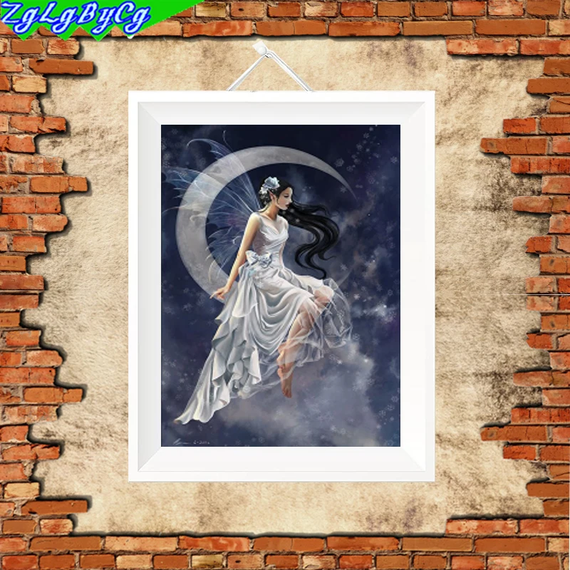 

2017 5d diamond mosaic Diy Diamond painting cross stitch fashion crystal girl Portrait painting rhinestone embroidery