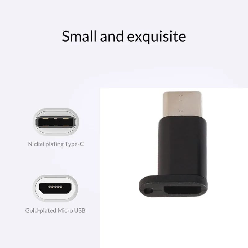 Алюминий Тип-C на Micro USB адаптер USB3.1 зарядный кабель данных Converte Подключите USB C конвертер hot