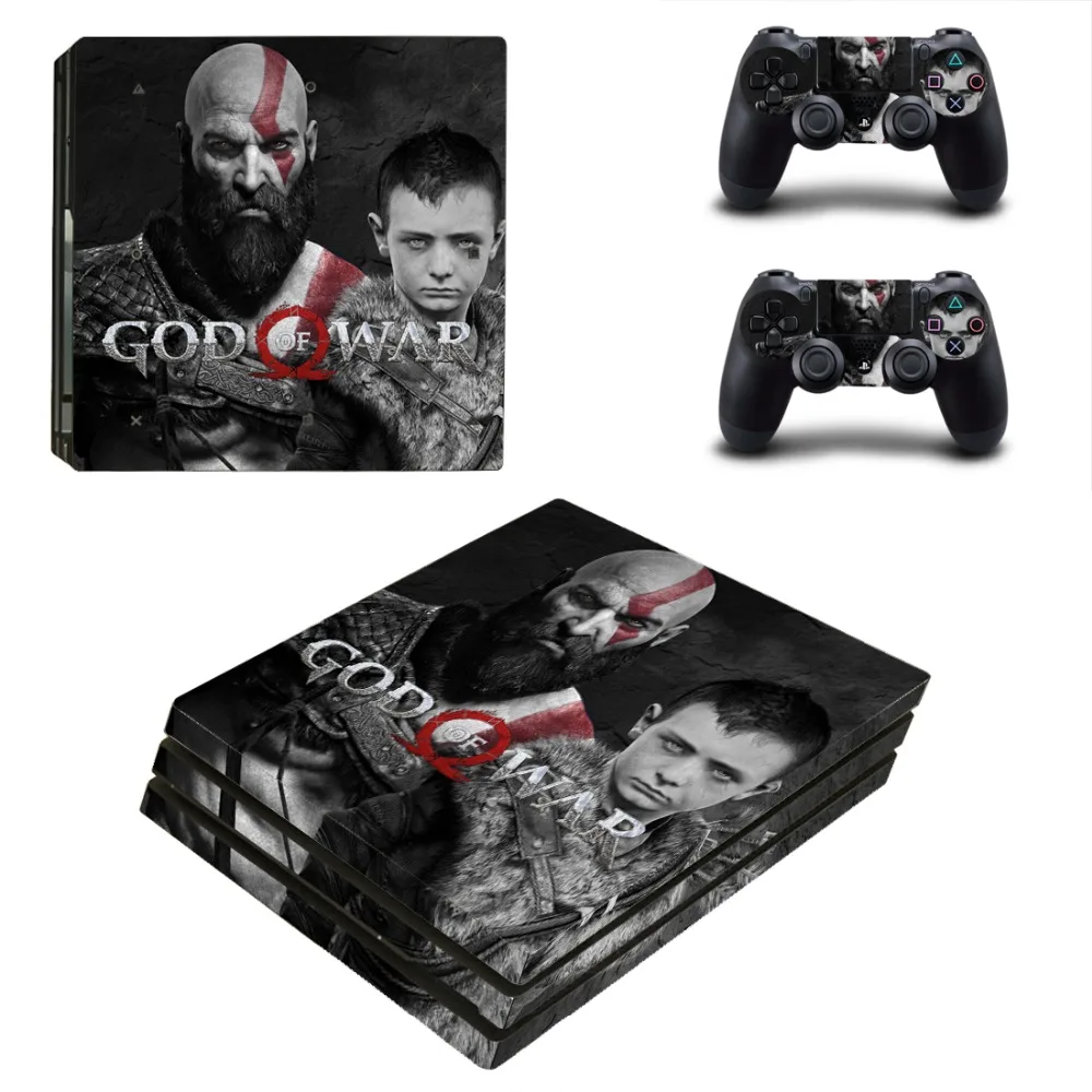 Игра God of War PS4 Pro наклейка для кожи виниловая наклейка для sony Playstation 4 консоль и 2 контроллера PS4 Pro наклейка для кожи