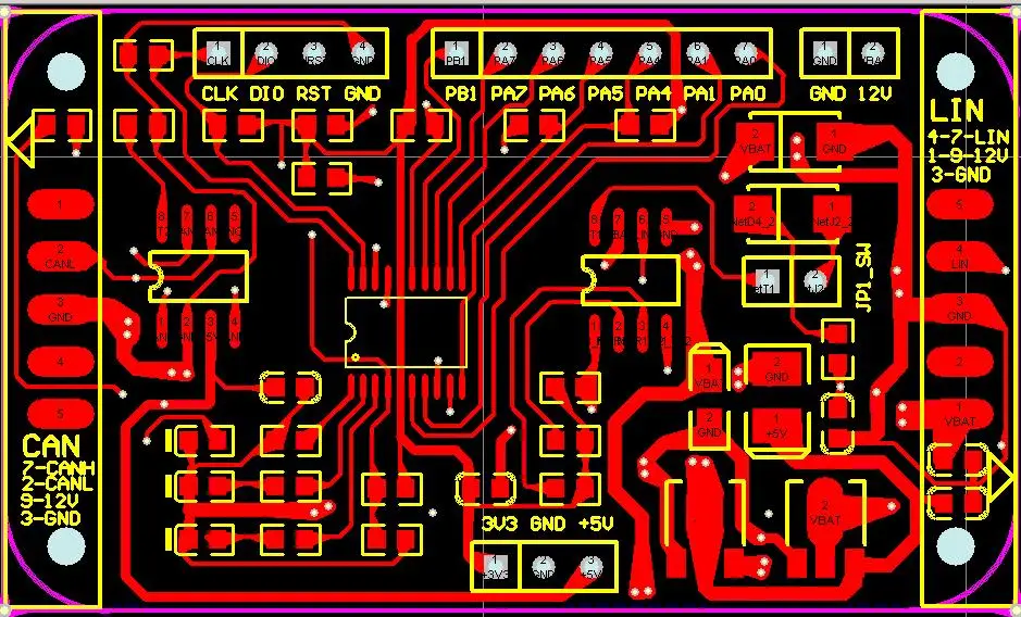 Для LIN bus slave демо плата LIN/CAN макетная STM32F042F4P6 TJA1020|FM-трансмиттеры| |