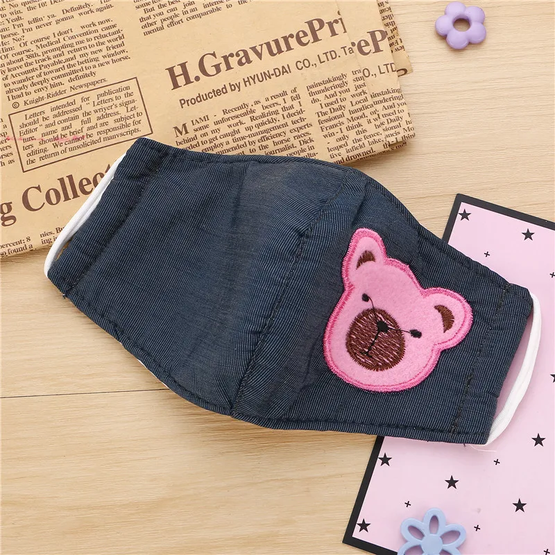 

10pcs/Bags Autumn and winter children's new cute cartoon bear a variety of styles optional dust anti-haze breathable warm mask