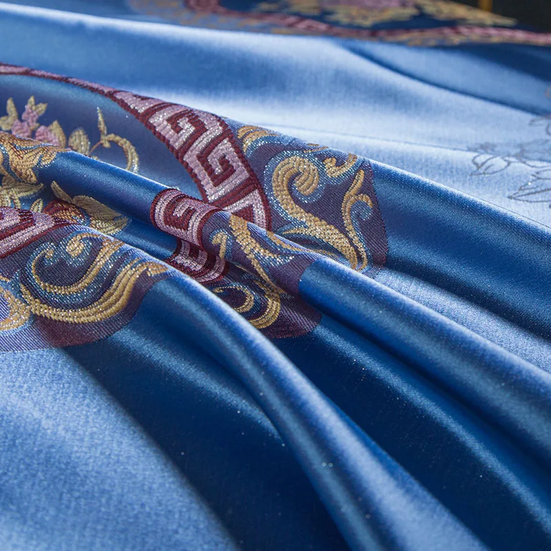 Luxury Royal 60S Egyptian cotton & Satin Jacquard King Queen Bedding Set