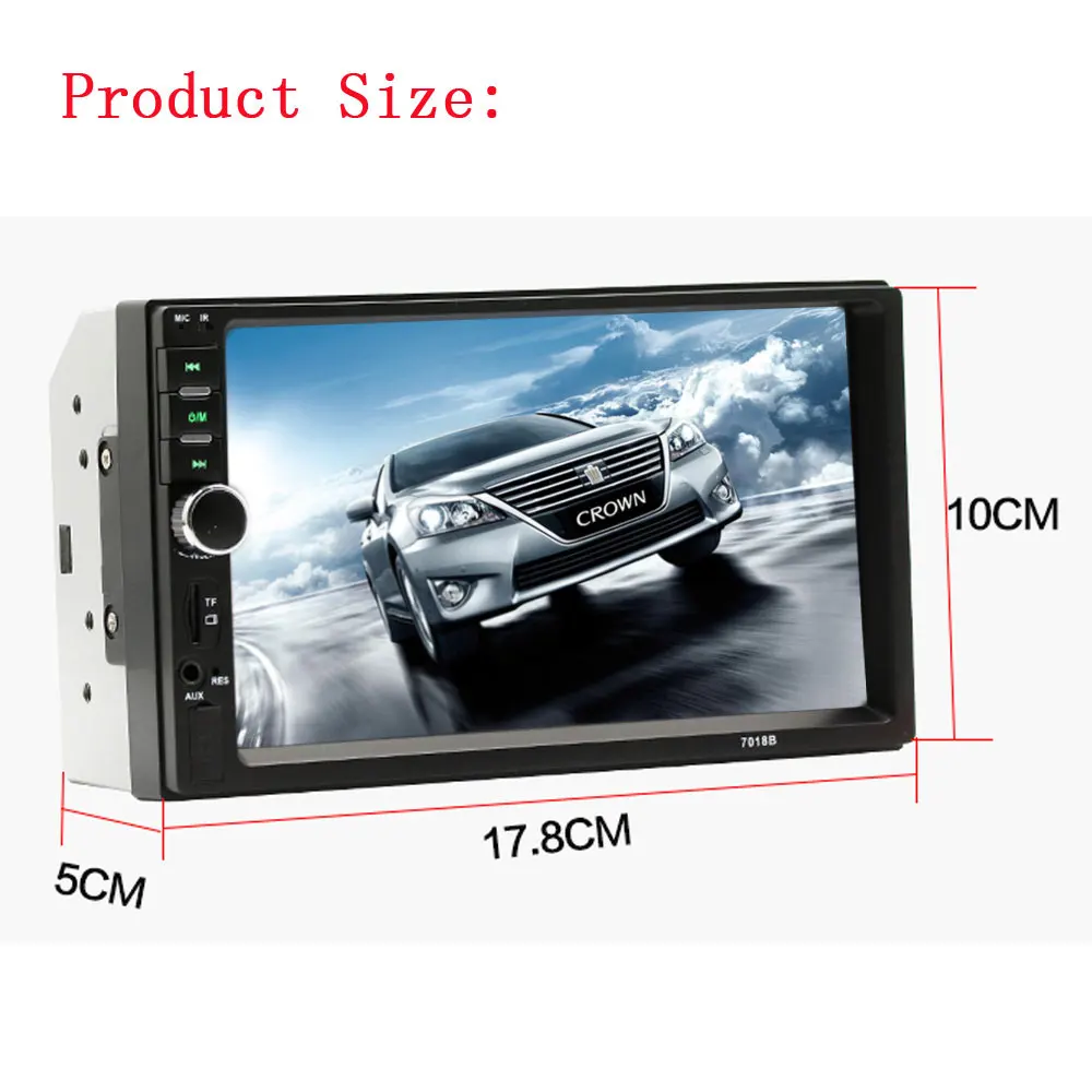 AMPrime Авторадио 2 din общие модели автомобилей 7 ''lcd сенсорный Bluetooth 2din Автомагнитола автомобильный аудио Aux FM с камерой заднего вида