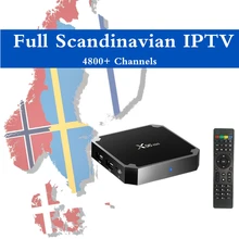 X96MINI Android скандинавский IPTV Box 4K Pro HD всемирно 5000+ Скандинавии Норвегия Дания Финляндия шведский Исландия PPV Смарт set top TV Box