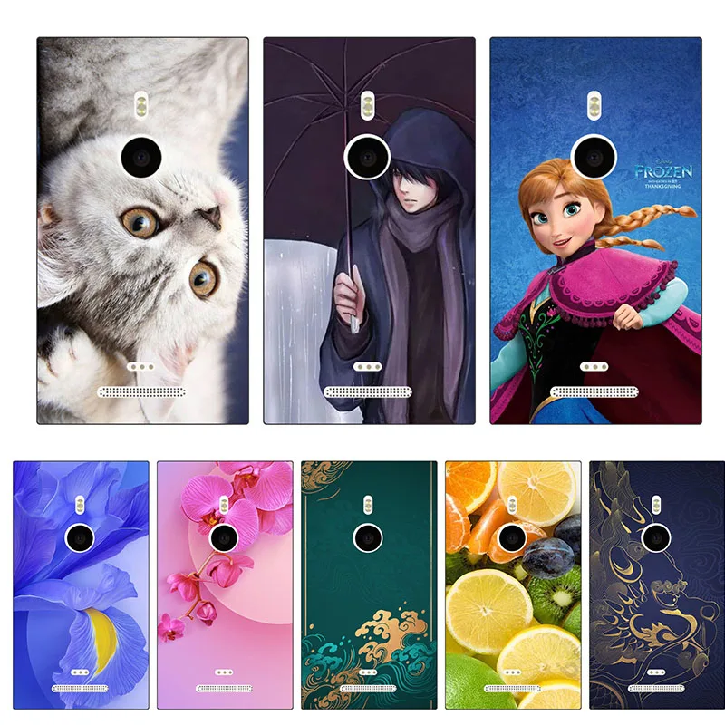 Милый модный чехол с цветочным рисунком для Nokia Lumia 925 чехлы телефона Fundas матовый