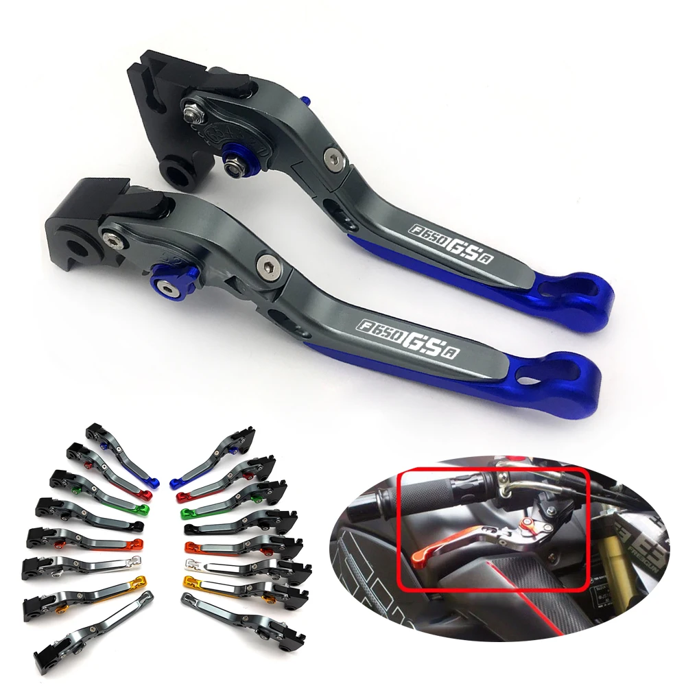 

CNC Aluminum Adjustable Motorcycle Brake Clutch Levers Motorcycle Brake Handle For BWM F650GS 2008-2012 2009 2010 2011 Black Red