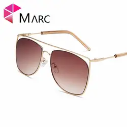 MARC Для женщин мужские модные солнцезащитные очки Металл красочные океан объектива 2019 тенденция защитные очки Pesonality очки Серебряный