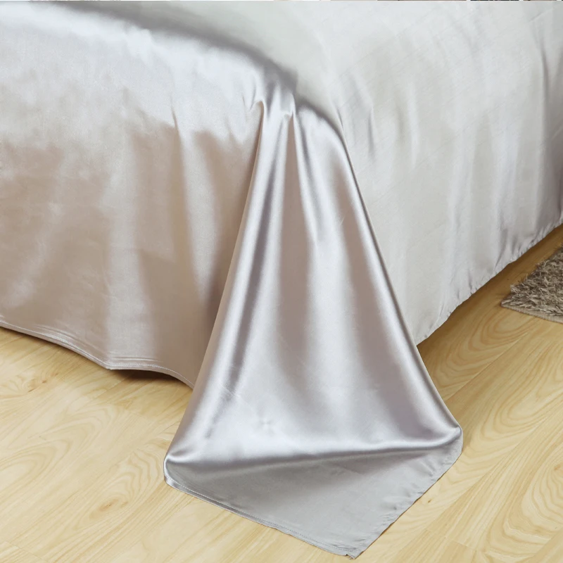 ParkShin-Silk-Satin-Bedding-Set-Solid-Coloyr-Bed-Linen-Silver-Grey-Duvet-Cover-Set-Soft-Tencel