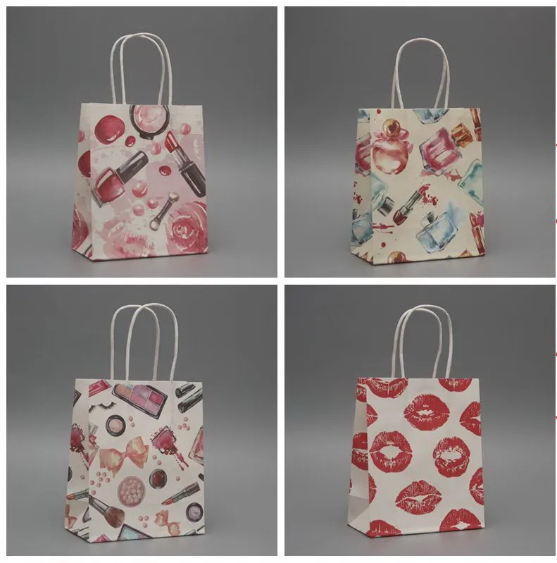 40pc/lot Cosmetics Gift bag , 18x15x8cm,Small size, Paper storage bag