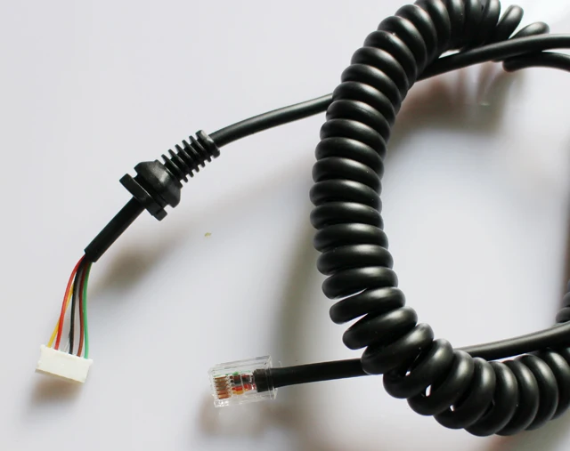 

2x Microphone Mic Cord Cable MH-48 MH-48A6J For Yaesu MH-42B6J FT-100 FT-2600M FT-7800R FT-8800R FT-8900R FT-1802 FT-2800M 6 pin