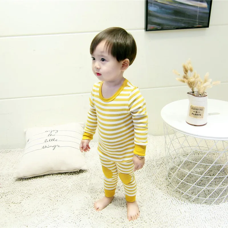 COOTELILI 2pcs Kids Girls Clothes Sets T-shirt + Pants 2pcs Sleepwear Sets Boys Sets 2018 Home Clothing For Children 80-120cm  (1)