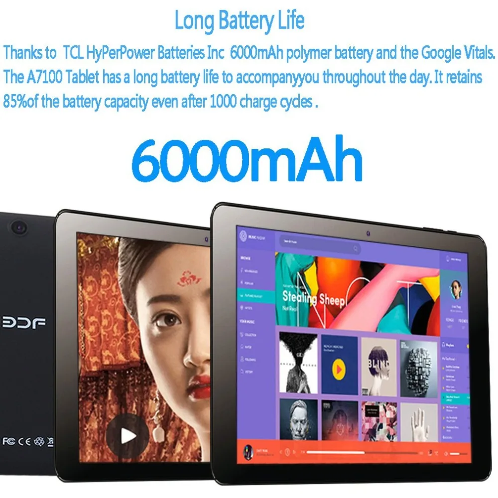 10 1 дюймовые Планшеты Android 6 0 6000 мАч 32 ГБ rom Cortex A53 четырехъядерный процессор 2 ГГц