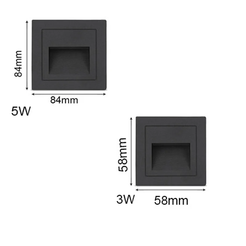 Светодиодный настенный светильник 5 Вт IP67 Светодиодный светильник для лестницы встраиваемый светильник для помещения/улицы водонепроницаемый лестничный светильник s AC85-265V