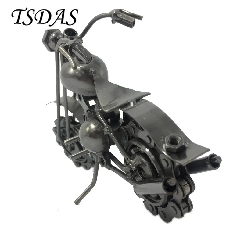 Drop Ship 1Pc Classic Iron Model Toys Retro Motorcycle Model Metal Craft Decoration Christmas Birthday Gifts