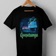 Винтажная Футболка с принтом «Goosebumps Horrorland» размер S-3XL,, хлопковые футболки, топ, футболка с принтом, короткий рукав