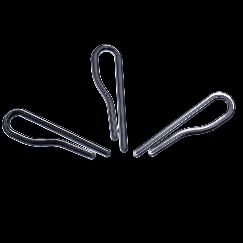 100pcs 35mm Clear Plastic Clips For Ties Shirts folded shirts sleeves Pants Socks Packaging Clips