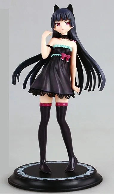 22 см японского аниме фигурка Alphamax Oreimo Kuroneko Ruri Gokou цельное платье Ver. 1/8 ПВХ фигурка Коллекция Модель игрушки