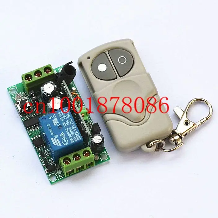 

Free Shipping DC12V1CH wireless remote control switch with launchers, lighting, access control switch controller