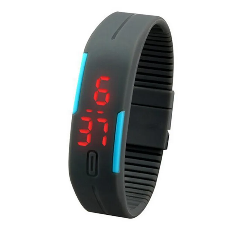 

New Ultra Thin Men Girl Sports Silicone Digital LED Sports Wrist Watch Sports Watch Relogio Masculino Watch Men Reloj Hombre