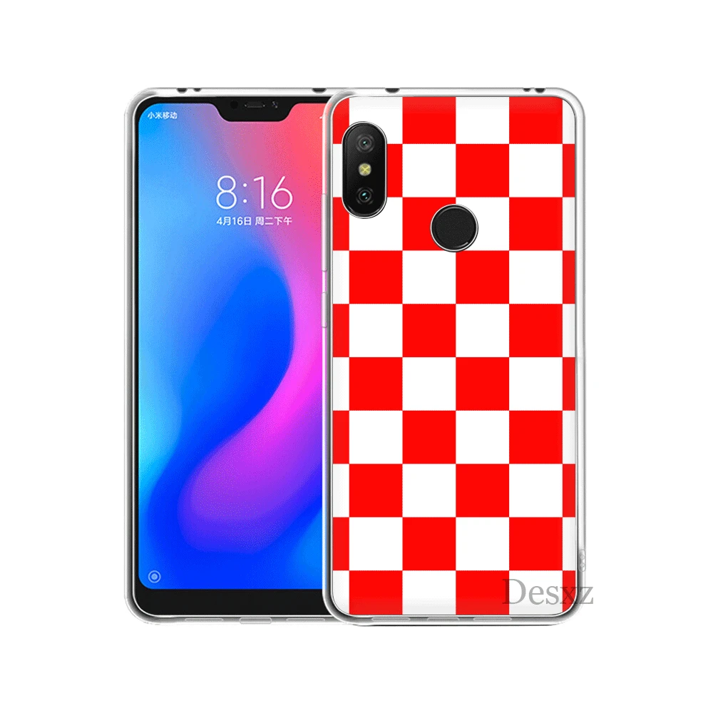 Клетчатый чехол для Xiaomi Mi 6 8 Lite SE A1 A2 5X 6X Mix 2S F1 9 9se MAX 3|Чехлы-накладки| |