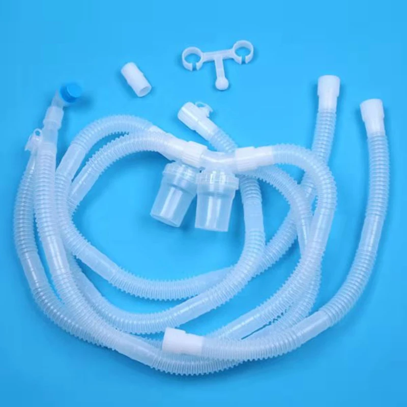 

1.5m Medical Silicone tube Y type Breathing circuit set for Adult with Liquid collector and Spare tube CPAP machine assessories