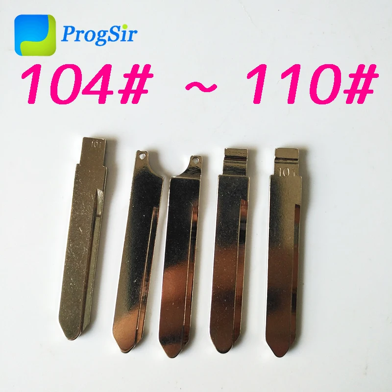 

104# 105# 106# 107# 108# 109# 110# Uncut Blank Blade for KD VVDI Remote Key 10pcs/kit