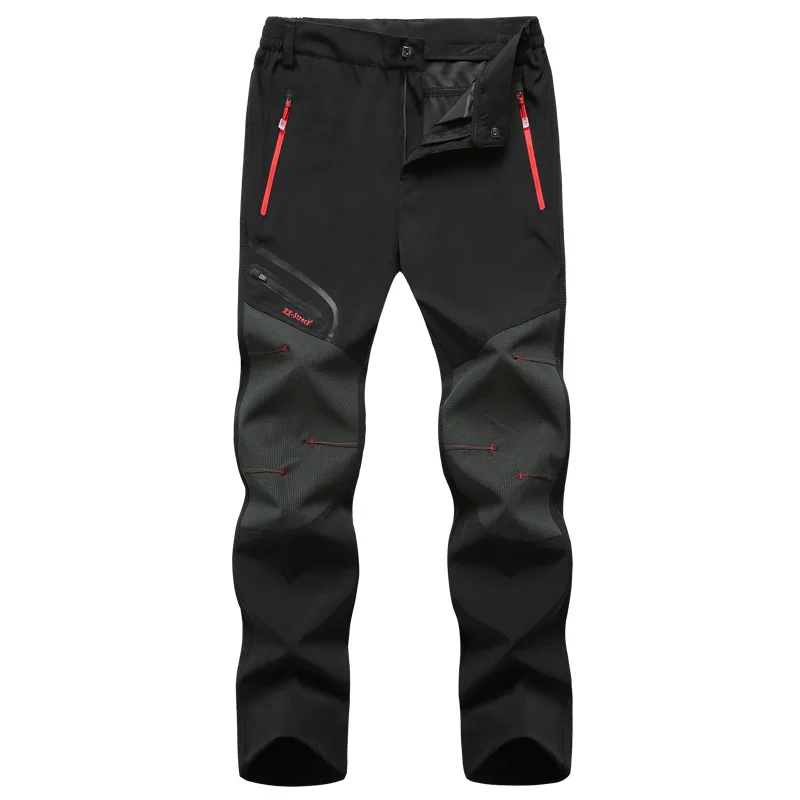 Горные женские водонепроницаемые походные спортивные штаны, летние быстросохнущие дышащие штаны для походов и кемпинга MB134 - Цвет: Black
