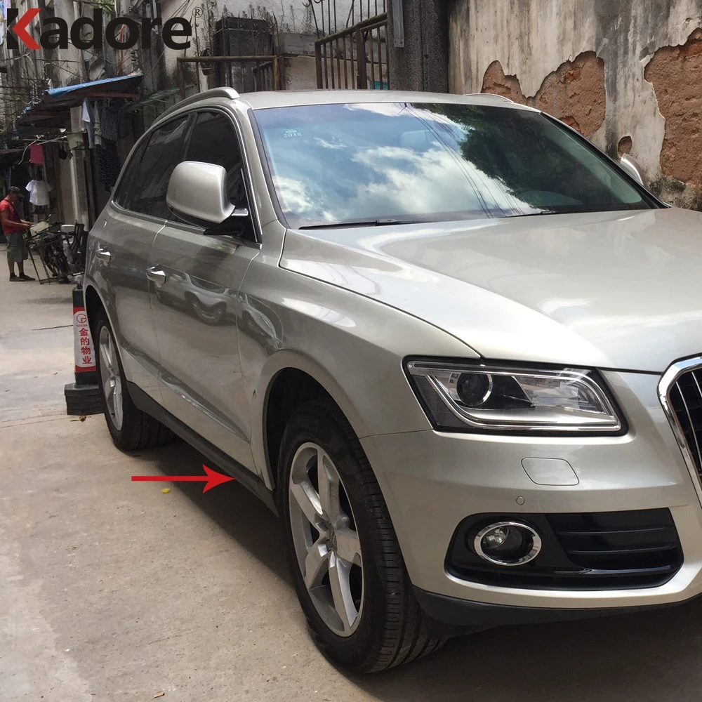 

For AUDI Q5 2013 2014 2015 2016 Rubber Side Door Body Moldings Trim Styling Under Door Protection Sticker Covers Car Accessories